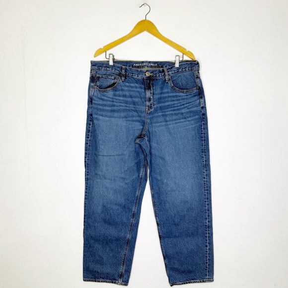 American Eagle 90’s Straight Leg Cotton Women’s Jeans Size 18 - Picture 1 of 6